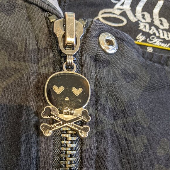 Vintage RARE Abbey Dawn by Avril Lavigne black skull jacket in small! EUC! - Picture 5 of 11